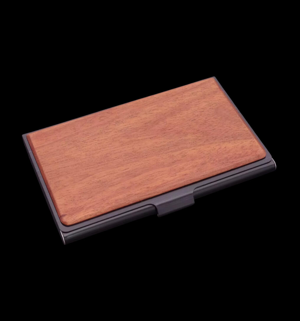 Carte de visite digitale Bois Deemi Agency Porte carte Deemi Bois